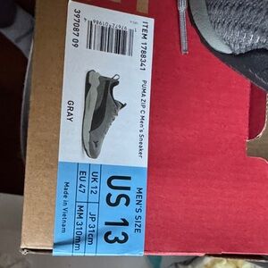 Puma Gray Zip Men's Sneakers